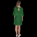 Math Formula Green Velour Kimono Dress View4