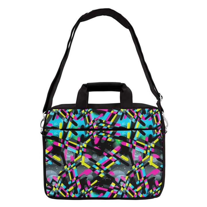 Colorful Abstract Aztect Stars 13  Shoulder Laptop Bag 