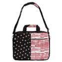 American Flag Black & Red Stars 13  Shoulder Laptop Bag  View1