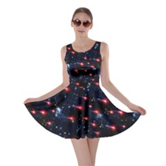 Shooting Star Black Galaxy Skater Dress