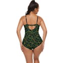 Shamrock Shadow Black Handraw Retro Full Coverage Swimsuit View4