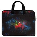 Black Unique Paint Galaxy Carrying Handbag Laptop 16  Double Pocket Laptop Bag  View1