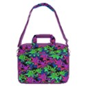 Purple & Green Pop Art Boom Pattern 13  Shoulder Laptop Bag  View1
