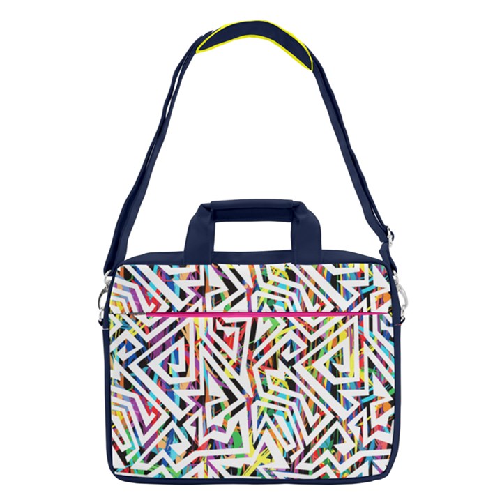 Blue Space Aztec Fashion 13  Shoulder Laptop Bag 