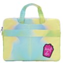 Light Yellow Green Fun Pop Art Sweet Prints Carrying Handbag 16  Double Pocket Laptop Bag  View2