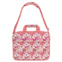 Pink Flower Floral Art 16  Shoulder Laptop Bag View1