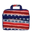 Painted USA America Flag Red & Blue 16  Shoulder Laptop Bag  View4