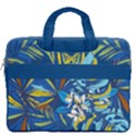 Dark Blue Bird Hawaii Print Carrying Handbag 16  Double Pocket Laptop Bag  View2