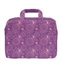 Dots Purple Floral Pattern Leaves 16  Shoulder Laptop Bag View4