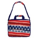 Painted USA America Flag Red & Blue 13  Shoulder Laptop Bag  View1