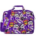 Purple Boom Pop Art Pattern 16  Shoulder Laptop Bag  View3