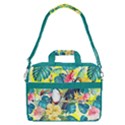 Light Yellow & Teal Tropical Toucans 13  Shoulder Laptop Bag  View2