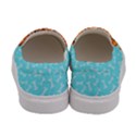 Aqua & Brown Dogs Pattern Stok Animals Womens Slip Ons View4