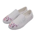 Floral Flower White Printed Womens Slip Ons View2