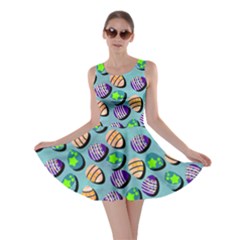 Easter Eggs Turquoise Skater Dress