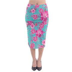 Mint Hawaii 2 Midi Pencil Skirt