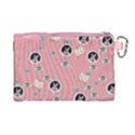 Cute Pink Alice Rabbit Canvas Cosmetic Bag View2