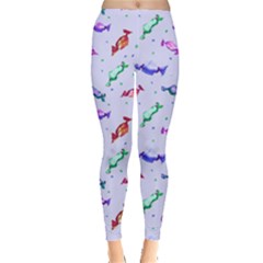 Purple Candies Leggings  by CoolDesigns