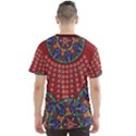 Traditional African Native Print Red Men s Sports Mesh Tee View2