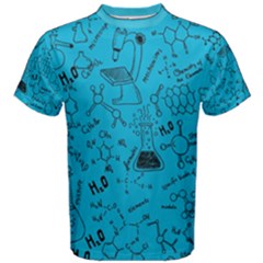 Science School Deep Sky Blue Soft Cotton Tee by CoolDesigns