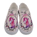 Peach Puff Unicorn All Things Possible Print Canvas Slip Ons View1