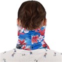 Hawaiian Hibiscus Dodger Blue Palm Leaves Face Covering Bandana View2