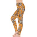 Orange Cats Colorful Pattern for Dog Lovers with Dogs and Hearts Women s Leggings View3