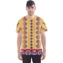 Vintage Dashiki African Print Light Orange Men s Sports Mesh Tee View1