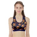 Hamburger Dark Sports Bra with Border View1