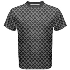 Gray Mermaid Fish Scale Comfy Cotton Tee