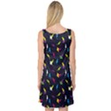 Colorful Space Cats Saturn and Stars Sleeveless Satin Nightdress View2