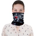 Goth Black Hearts Print Face Covering Bandana (Adult) View1