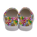 Vintage Floral Daisies Colorful Hand Drawn Pattern Womens Slip Ons View4