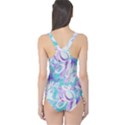 Mint Circles Athletic One Piece Swimsuit View2