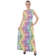 Colorful Pastel Rainbow Petals Chiffon Mesh Maxi Dress by CoolDesigns