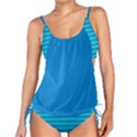 Ocean Blue Stripes Tankini Set View1