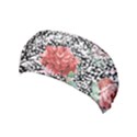 Black Feather Indian Red Roses Pattern Yoga Running Headbands View1