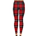 Red Xmas Plaid Inside Out Leggings View4
