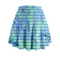 Blue Palm Mini Flare Skirt View2