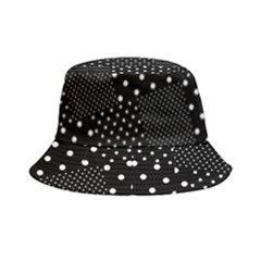 Patchwork Black & White Polka Dot Double-side-wear Reversible Bucket Hat by CoolDesigns