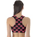 Lips Dark Pink Valentine Day Pattern Cute Sports Bra View2