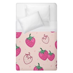 Seamless Strawberry Fruit Pattern Background Duvet Cover (single Size)