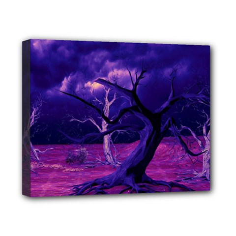 Forest Night Sky Clouds Mystical Canvas 10  X 8  (stretched) by Bedest