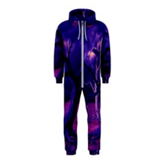 Forest Night Sky Clouds Mystical Hooded Jumpsuit (kids)