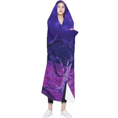 Forest Night Sky Clouds Mystical Wearable Blanket by Bedest