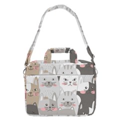 Cute Cats Seamless Pattern Macbook Pro 13  Shoulder Laptop Bag  by Bedest