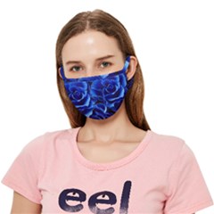 Blue Roses Flowers Plant Romance Blossom Bloom Nature Flora Petals Crease Cloth Face Mask (adult)