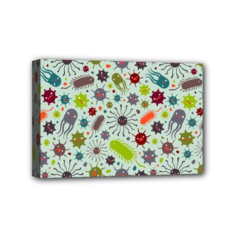 Seamless Pattern With Viruses Mini Canvas 6  x 4  (Stretched)