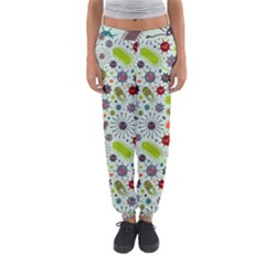 Seamless Pattern With Viruses Women s Jogger Sweatpants by Bedest