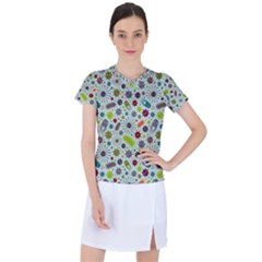 Seamless Pattern With Viruses Women s Sports Top by Bedest